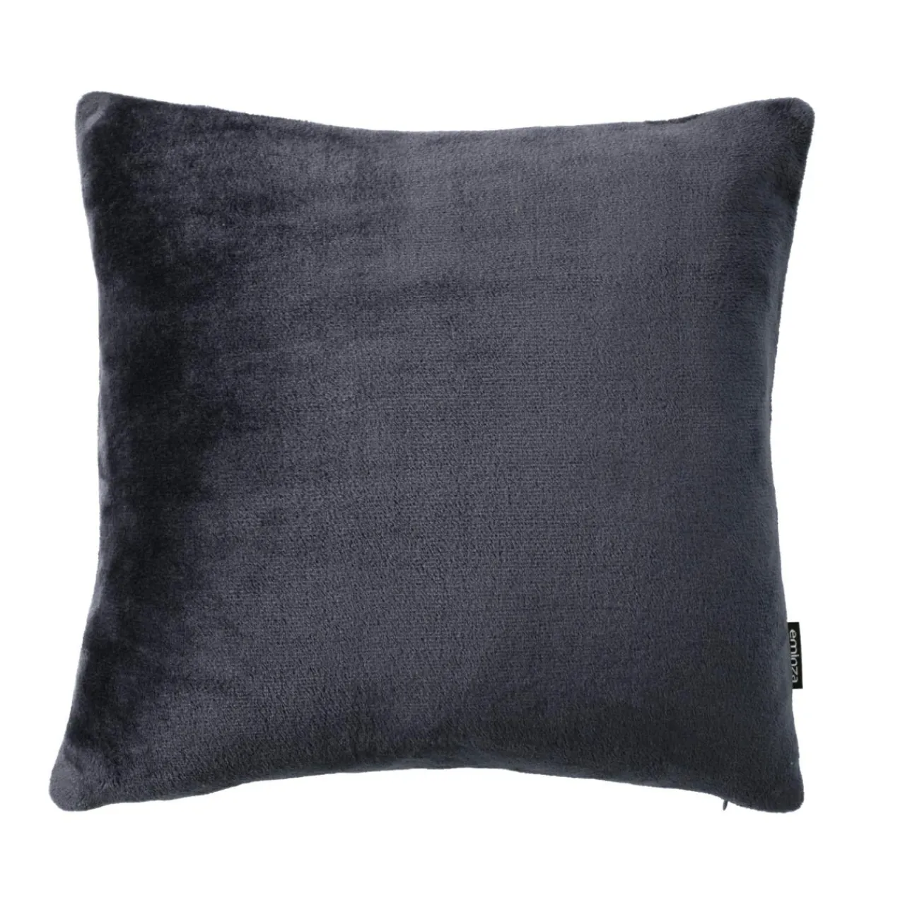 Coussin Et Housse|EMINZA Housse de coussin carrée flanelle (60 x 60 cm) Didou Gris Anthracite