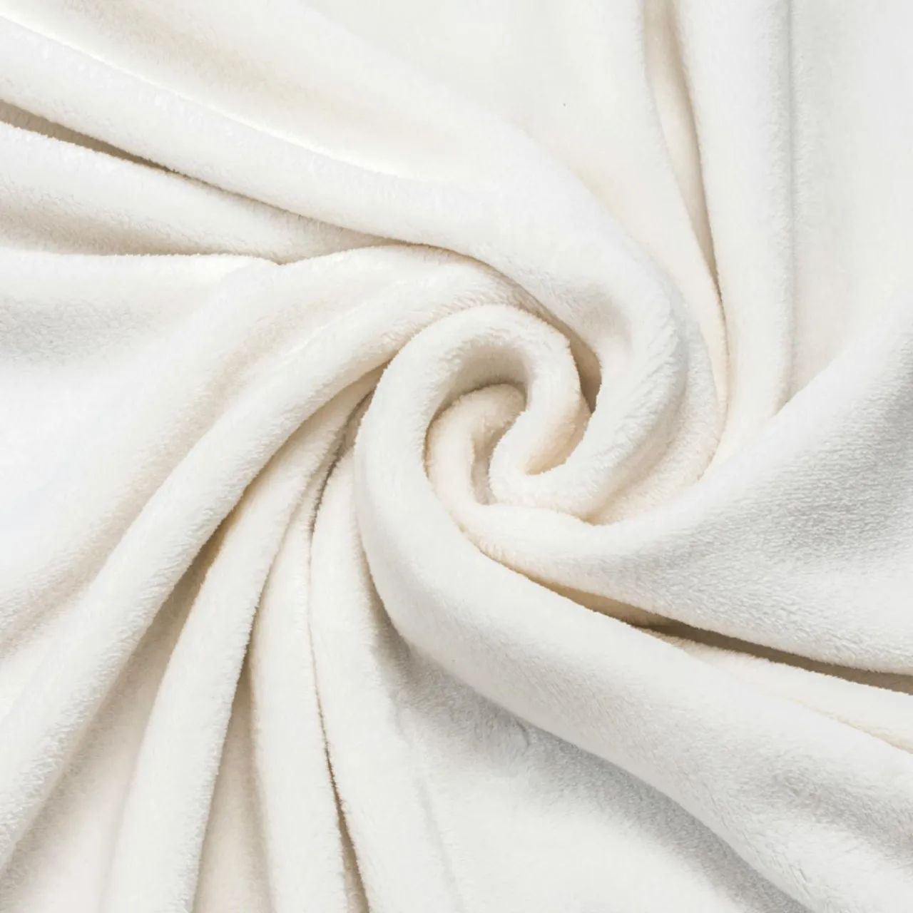 Coussin Et Housse|EMINZA Housse de coussin carrée flanelle (45 x 45 cm) Didou Ivoire