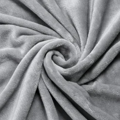 Coussin Et Housse|EMINZA Housse de coussin carrée flanelle (45 x 45 cm) Didou Gris clair