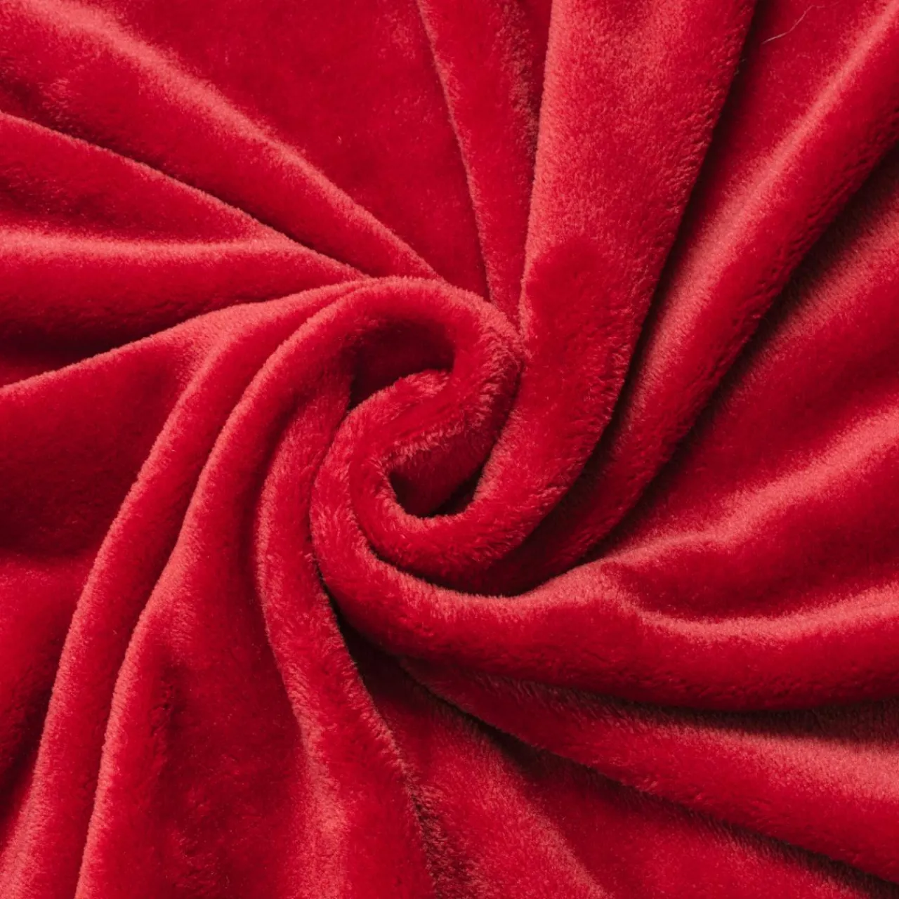 Coussin Et Housse|EMINZA Housse de coussin carrée flanelle (45 x 45 cm) Didou Rouge