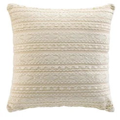 Coussin Et Housse|douceur d'intu017drieur Housse de coussin carrée polycoton (40 x 40 cm) Ilies Ecru