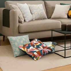 Coussin Et Housse|douceur d'intu017drieur Housse de coussin carrée velours (40 x 40 cm) Rosia Multicolore