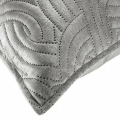 Coussin Et Housse|DOUCEUR D'INTERIEUR Housse de coussin carrée velours (60 x 60 cm) Solange e Gris