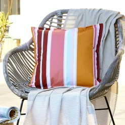 Accessoires Et Coussins|Coussin Déco D'Extérieur|L'effet papillon Housse de coussin extérieur carrée (45 x 45 cm) Bianca Orange