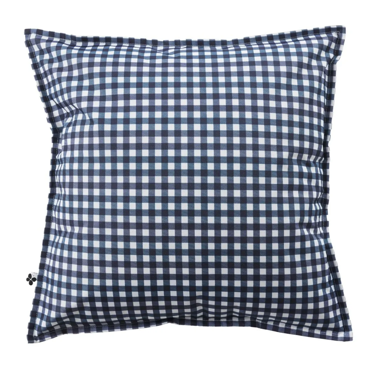 Accessoires Et Coussins|Coussin Déco D'Extérieur|EMINZA Housse de coussin extérieur carrée (45 x 45 cm) Vickie Bleu nuit Vichy bleu