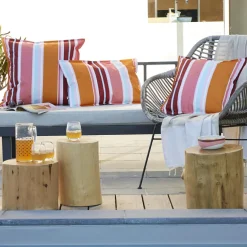 Accessoires Et Coussins|Coussin Déco D'Extérieur|L'effet papillon Housse de coussin extérieur rectangulaire (40 x 60 cm) Bianca Orange