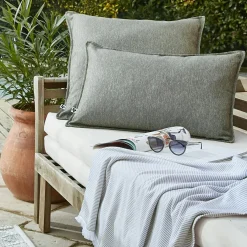 Accessoires Et Coussins|Coussin Déco D'Extérieur|L'effet papillon Housse de coussin extérieur carrée (45 x 45 cm) Naia Vert nénuphar Vert mousse