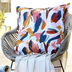 Accessoires Et Coussins|Coussin Déco D'Extérieur|L'effet papillon Housse de coussin extérieur carrée (60 x 60 cm) Julianne Multicolore