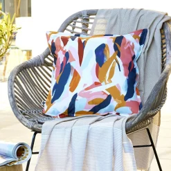 Accessoires Et Coussins|Coussin Déco D'Extérieur|L'effet papillon Housse de coussin extérieur carrée (45 x 45 cm) Julianne Multicolore