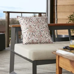 Accessoires Et Coussins|Coussin Déco D'Extérieur|L'effet papillon Housse de coussin extérieur carrée (45 x 45 cm) Capucine Beige