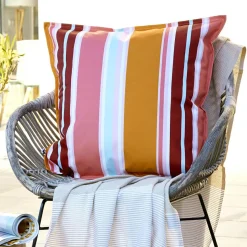 Accessoires Et Coussins|Coussin Déco D'Extérieur|L'effet papillon Housse de coussin extérieur carrée (60 x 60 cm) Bianca Orange