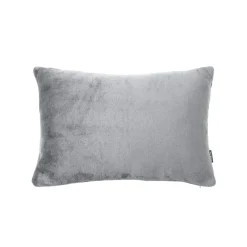 Coussin Et Housse|EMINZA Housse de coussin rectangulaire flanelle (40 x 60 cm) Didou Gris clair