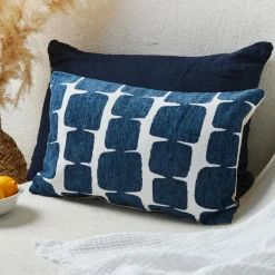Coussin Et Housse|Atmosphera, cru017dateur d'intu017drieur Housse de coussin rectangulaire (30 x 50 cm) Jeni e Bleu