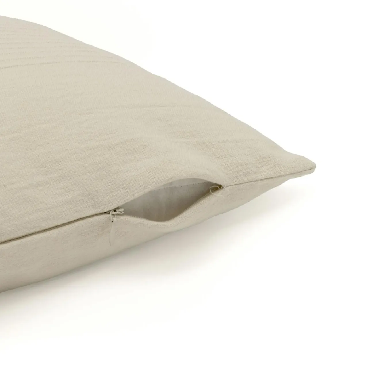Coussin Et Housse|EMINZA Housse de coussin rectangulaire coton tissé (30 x 50 cm) Léa pampa Beige
