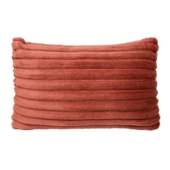 Coussin Et Housse|EMINZA Housse de coussin rectangulaire flanelle (30 x 50 cm) Dune Terracotta