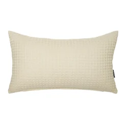 Coussin Et Housse|EMINZA Housse de coussin rectangulaire coton nid d'abeille (30 x 50 cm) Maya pampa Beige
