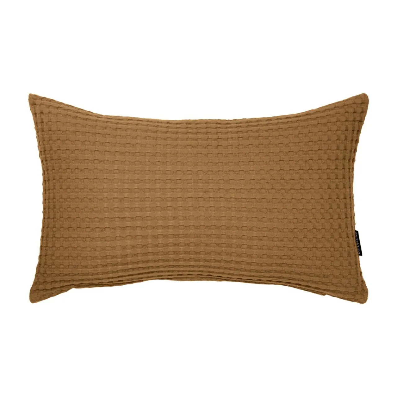 Coussin Et Housse|EMINZA Housse de coussin rectangulaire coton nid d'abeille (30 x 50 cm) Maya Camel
