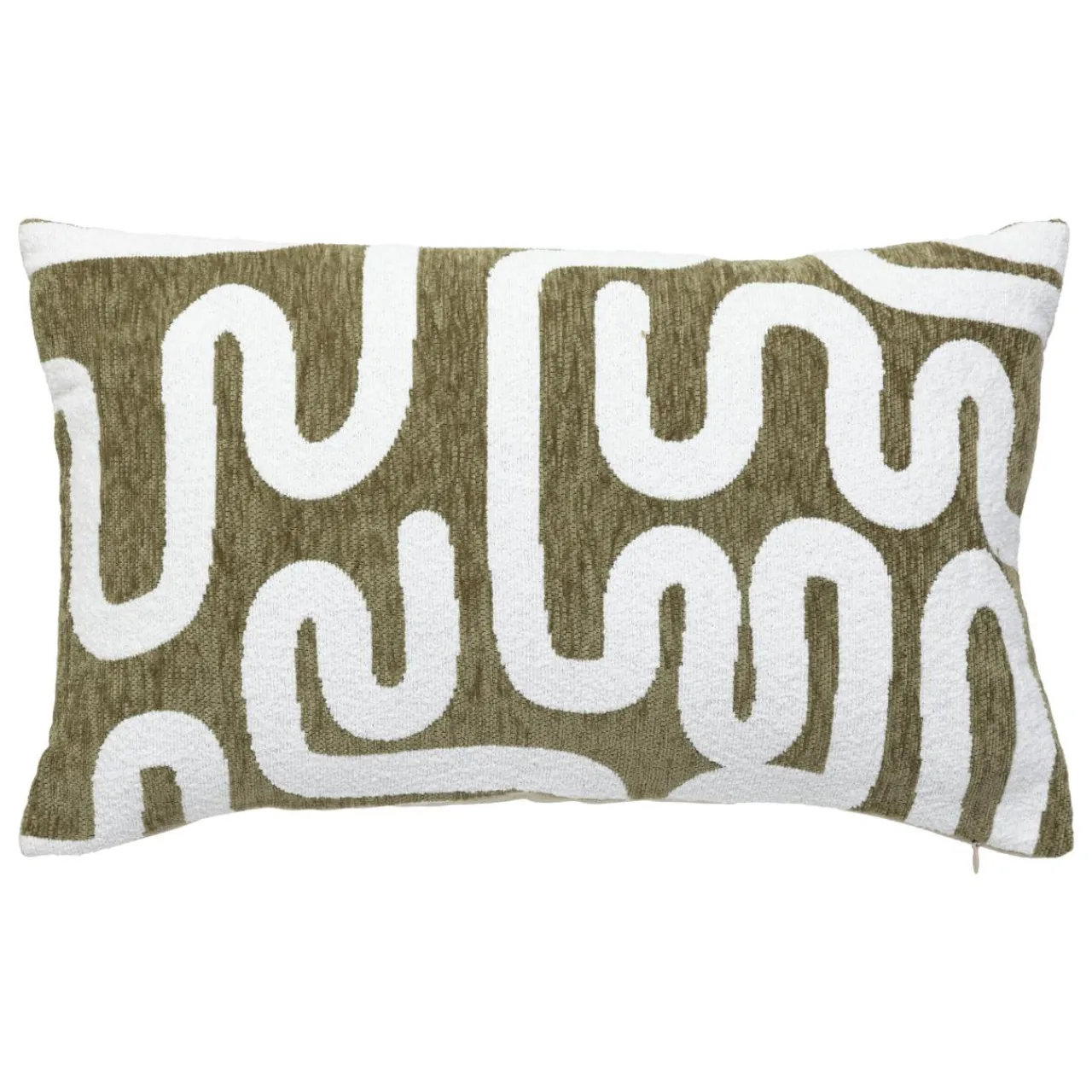 Coussin Et Housse|Atmosphera, cru017dateur d'intu017drieur Housse de coussin rectangulaire (30 x 50 cm) Jeni Vert kaki