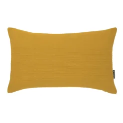 Coussin Et Housse|EMINZA Housse de coussin rectangulaire coton tissé (30 x 50 cm) Léa Jaune safran