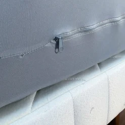 Protection De Literie|BLEU CALIN Housse de matelas intégrale (140 x 190 cm) Emeline Gris clair