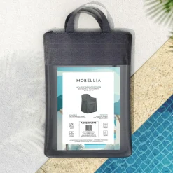 Housse De Protection|Accessoires Et Coussins|MOBELLIA Housse de protection imperméable pour Fauteuil repas (61 x 60 cm) Monte Carlo Gris Anthracite