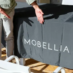 Housse De Protection|Accessoires Et Coussins|MOBELLIA Housse de protection Imperméable pour Table carrée (105 x 105 cm) Gris