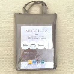 Housse De Protection|Accessoires Et Coussins|MOBELLIA Housse de protection Imperméable pour Salon de jardin (175 x 175 cm) Gris