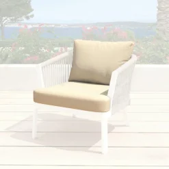 Accessoires Et Coussins|MOBELLIA Housses de coussin de remplacement pour Fauteuil Amalfi Beige