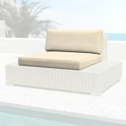 Accessoires Et Coussins|MOBELLIA Housses de coussin de remplacement pour Fauteuil Palma Beige