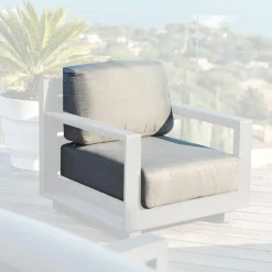 Accessoires Et Coussins|MOBELLIA Housses de coussin de remplacement pour Fauteuil Elba Gris Anthracite