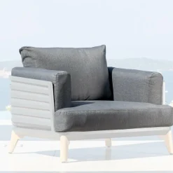 Accessoires Et Coussins|MOBELLIA Housses de coussin de remplacement pour Fauteuil Monte Carlo Gris Anthracite