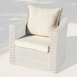 Accessoires Et Coussins|MOBELLIA Housses de coussin de remplacement pour Fauteuil Calvi Beige