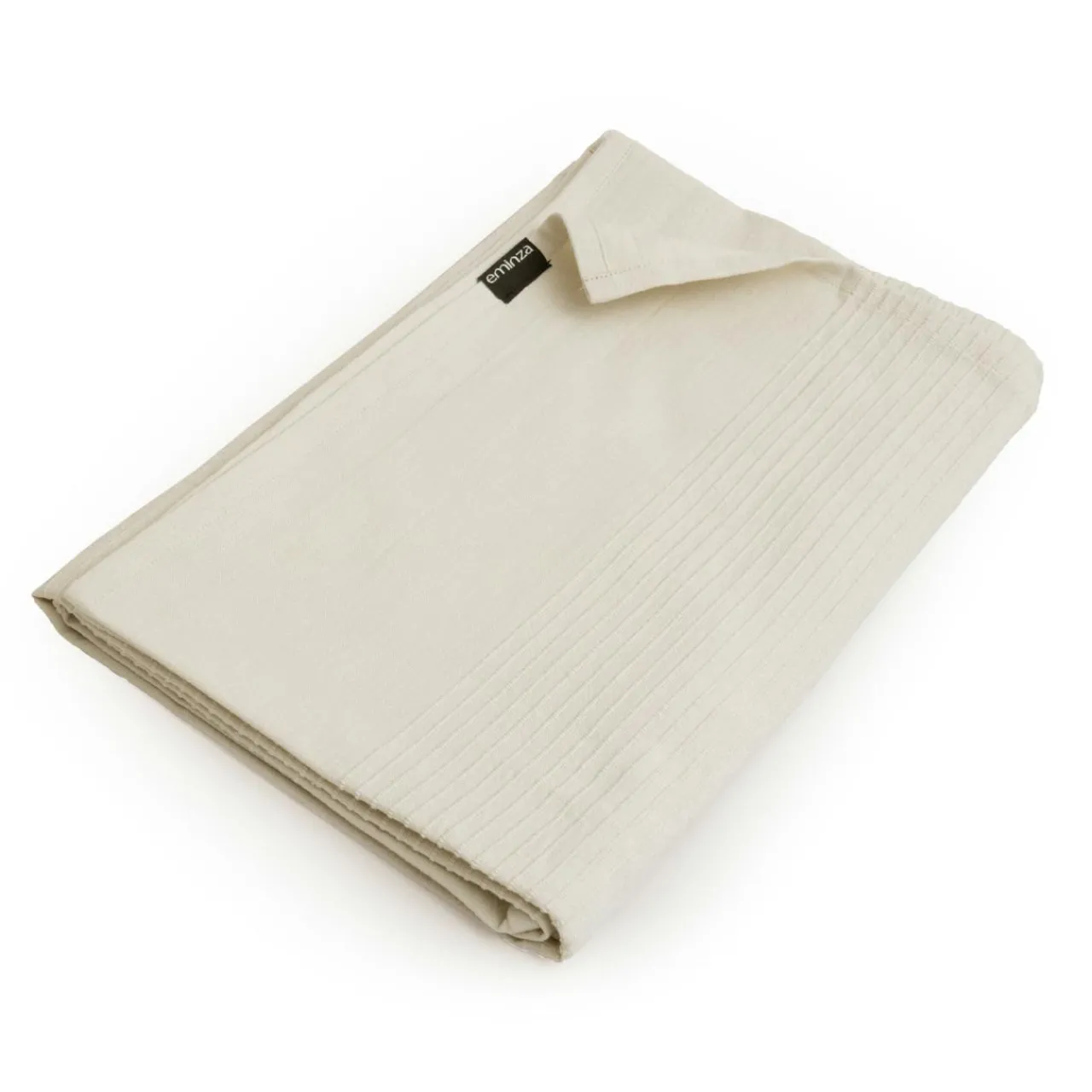 Plaid Et Jeté|Couvre-Lit Et Édredon|EMINZA Jeté de lit coton tissé (130 x 160 cm) Léa pampa Beige