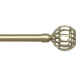 Tringle Plafond|Tringle À Rideau, Barre Et Support|LUANCE Kit de tringle rideau extensible (L120 - L210 cm / D19 mm) Facette Or