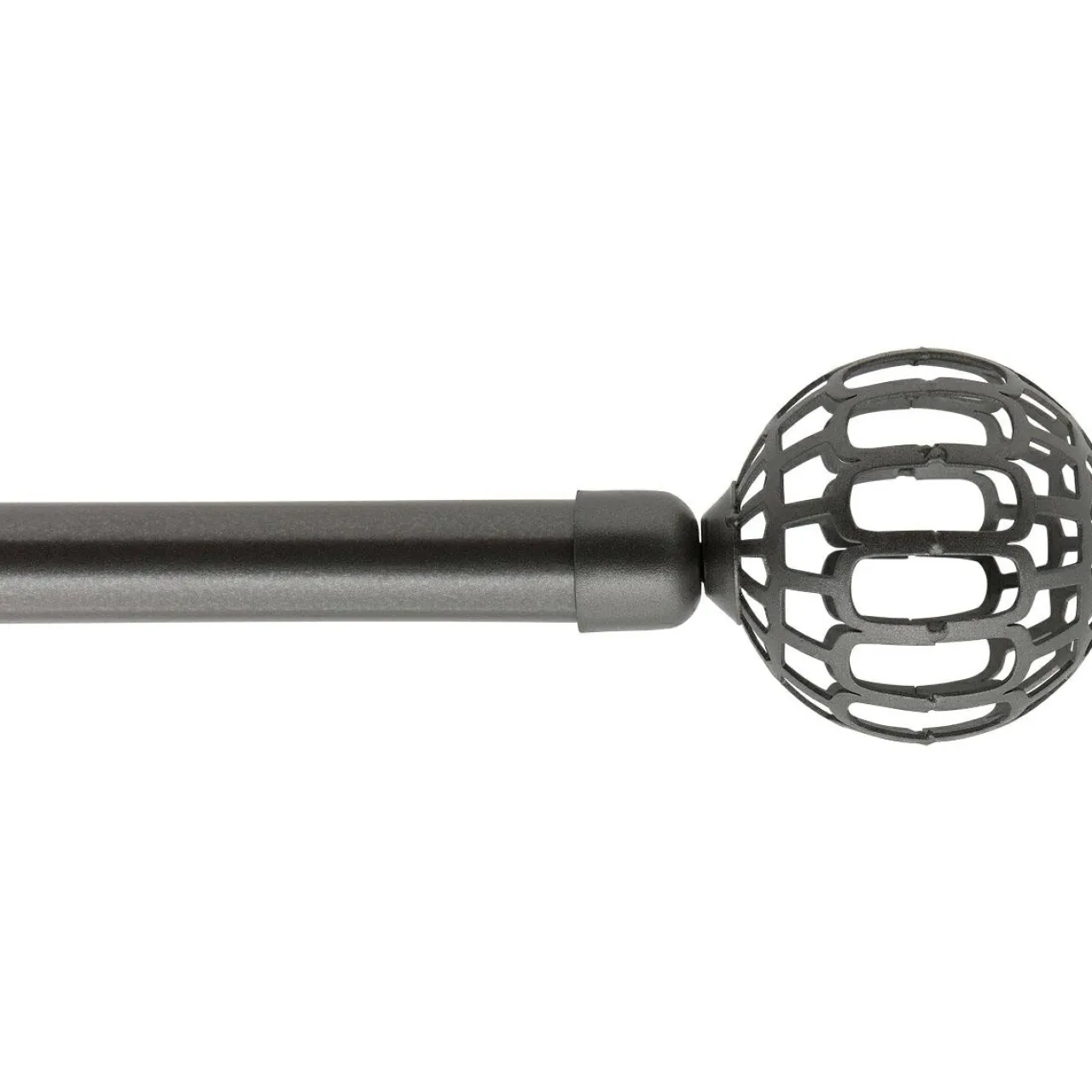 Tringle À Rideau, Barre Et Support|Tringle Plafond|LUANCE Kit de tringle rideau extensible (L120 - L210 cm / D19 mm) Facette béton Gris