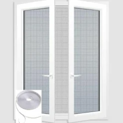 Moustiquaire|LUANCE Kit moustiquaire fenêtre (180 x 170 cm) Blanc