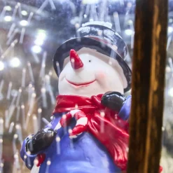 Déco Et Objet De Noël|Personnage, Objet Grand Format|KAEMINGK Lampadaire double illuminé 66 LED (H188 cm) Noël Magique Noir