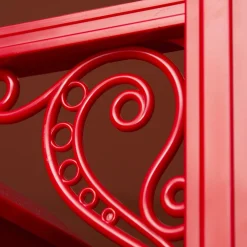 Personnage, Objet Grand Format|Déco Et Objet De Noël|KAEMINGK Lampadaire double illuminé 66 LED (H188 cm) Noël Magique Rouge