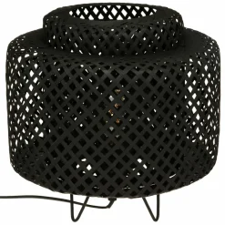 Lampe À Poser|ATMOSPHERA Lampe à poser bambou (H27 cm) Liby Noir