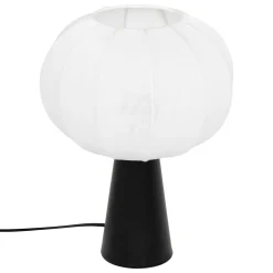 Lampe À Poser|Atmosphera, cru017dateur d'intu017drieur Lampe à poser coton (25 cm) Tobie Noir
