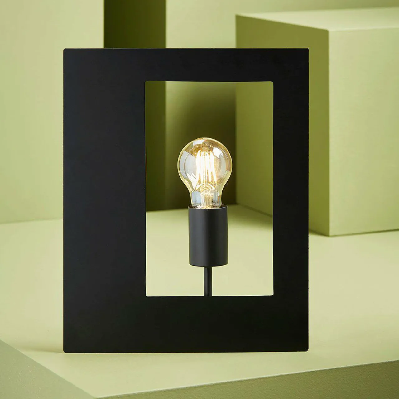 Lampe À Poser|OSTARIA Lampe à poser design métal (H33,5 cm) Cuadro Noir