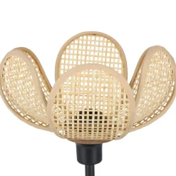 Lampe À Poser|OSTARIA Lampe à poser en Bambou (H24 cm) Margaux e Noir