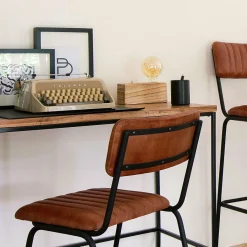 Lampe À Poser|ATMOSPHERA Lampe à poser en bois (H8 cm) Tibu Naturel