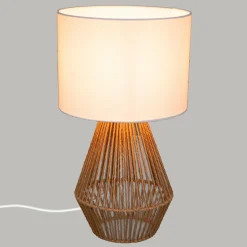 Lampe À Poser|ATMOSPHERA Lampe à poser en cordes (H40 cm) Lila le Naturel
