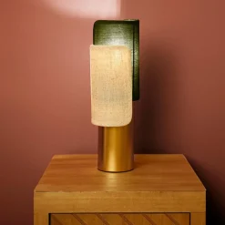 Lampe À Poser|OSTARIA Lampe à poser en métal (H28 cm) Bourgeon e Vert