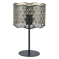 Lampe À Poser|OSTARIA Lampe à poser en métal (H35 cm) Farah e Noir