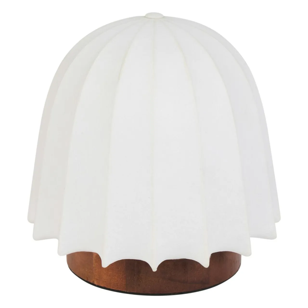 Lampe À Poser|OSTARIA Lampe à poser en Tissu et Métal (H19 cm) Marcel Marron