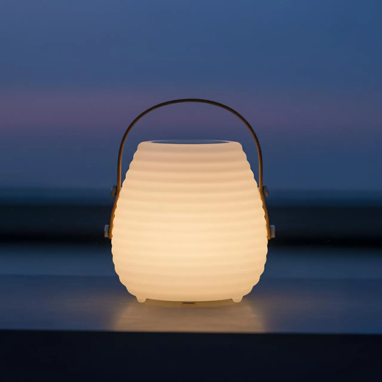 Luminaire Jardin|Eclairage Extérieur|KAEMINGK Lampe de jardin mobile sans fil à piles 6 LED (H17 cm) Mokulua Blanc