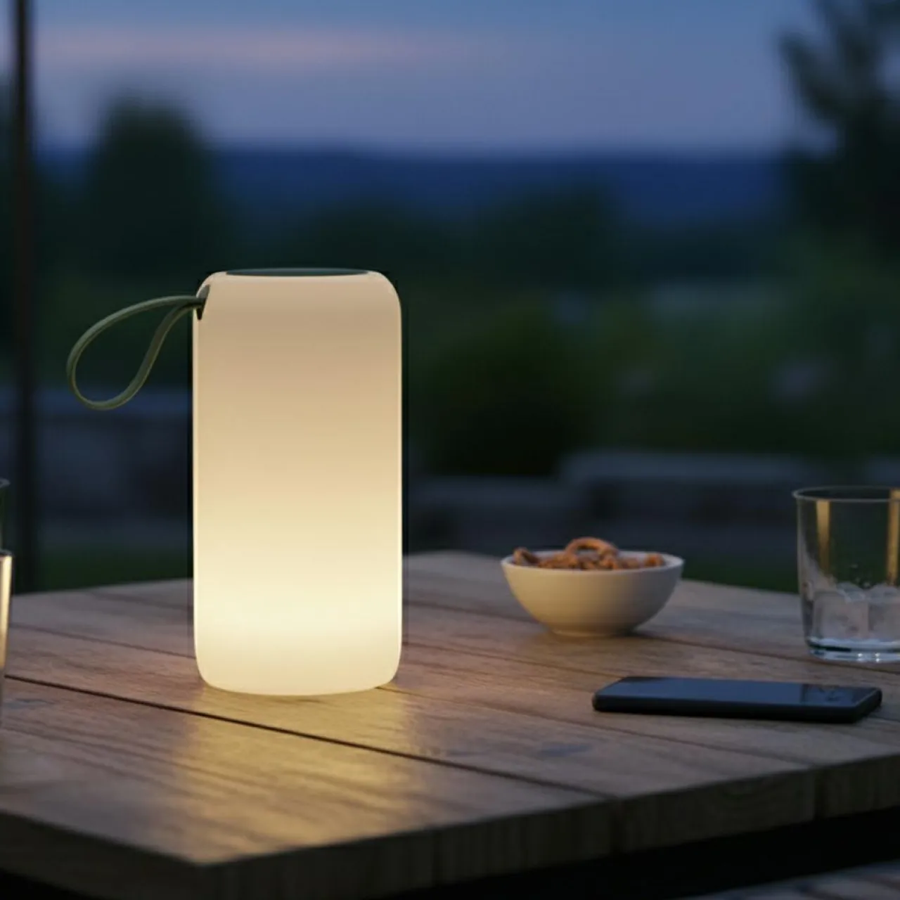 Luminaire Jardin|Eclairage Extérieur|KAEMINGK Lampe de jardin mobile sans fil 45 lumens (H24 cm) Starlight chaud Blanc
