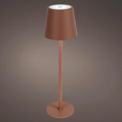 Luminaire Jardin|Eclairage Extérieur|#N/A Lampe de table sans fil rechargeable USB 48 LED (H37 cm) Brooklyn Terracotta Orange